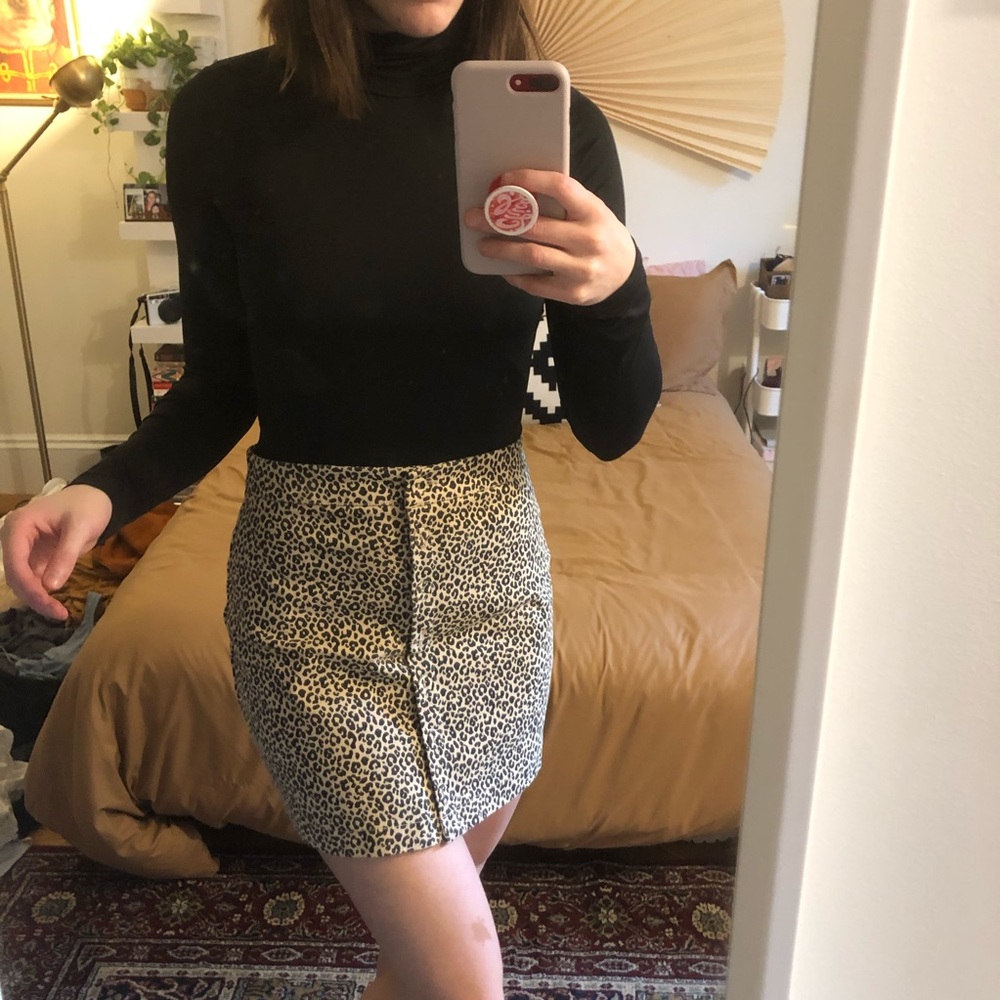 Black turtleneck bodysuit